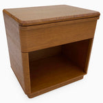 Serene Bedside Cabinet - Night Stand Oak / Oak Veneer Storage Sterling Home 7