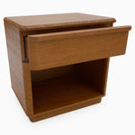 Serene Bedside Cabinet - Night Stand Oak / Oak Veneer Storage Sterling Home 8