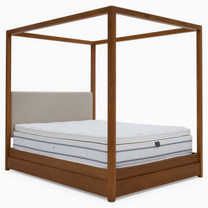 Serene Bedframe - 6' Poster Bed Oak / Oak Veneer - Super King Sterling Home 1