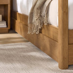 Serene Low Bedframe - 5' Low Food End Bed Oak / Oak Veneer - King Sterling Home 12