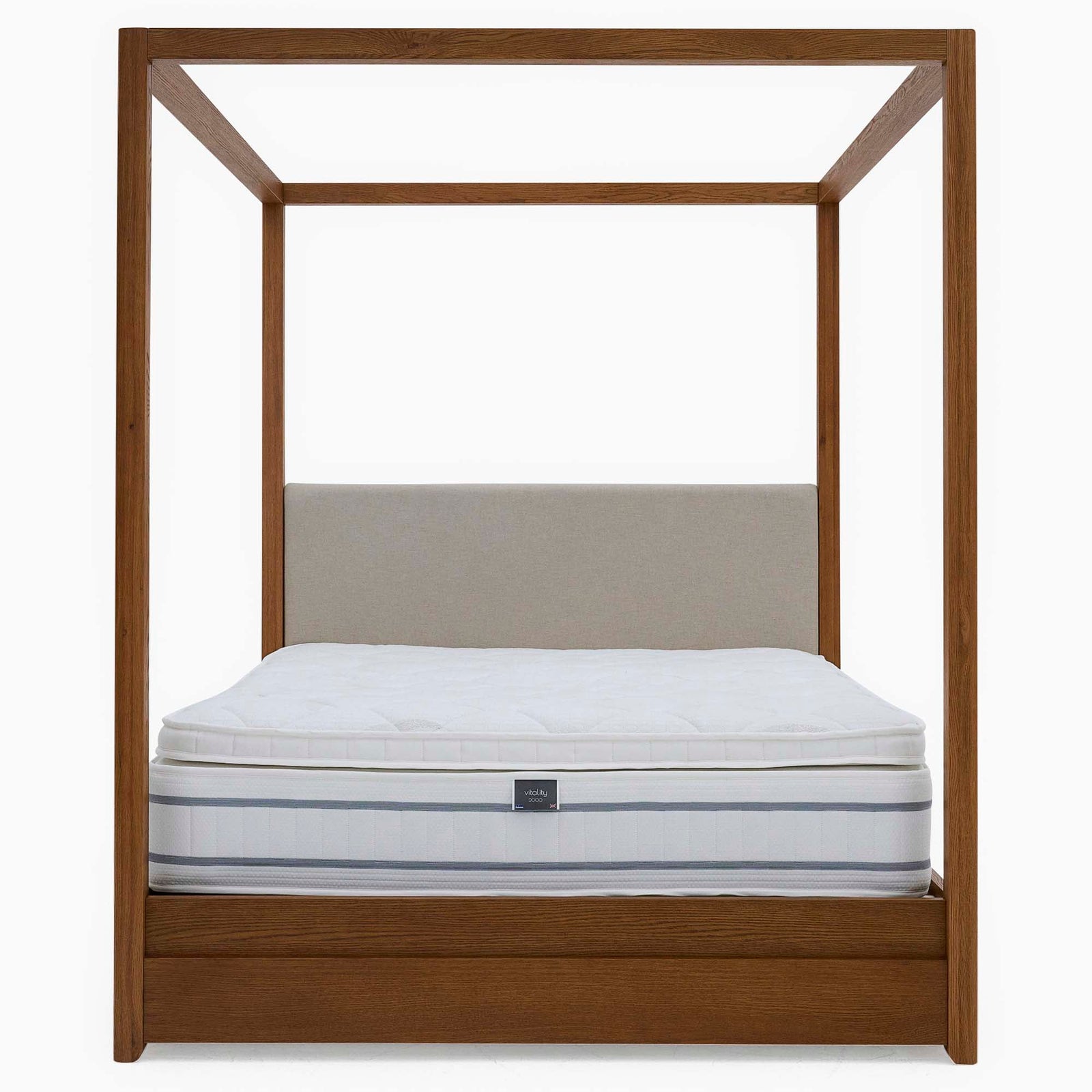 Serene Low Bedframe - 5' Low Food End Bed Oak / Oak Veneer - King Sterling Home 3