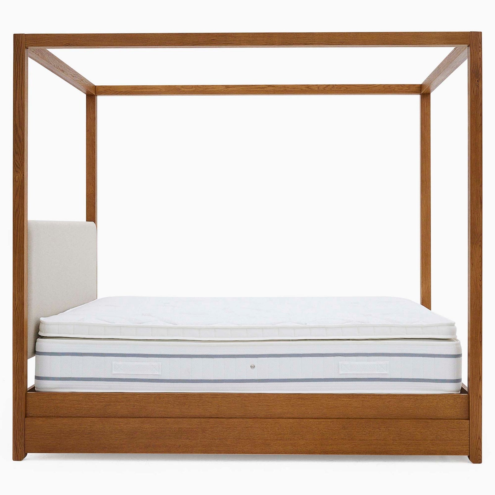 Serene Low Bedframe - 5' Low Food End Bed Oak / Oak Veneer - King Sterling Home 4