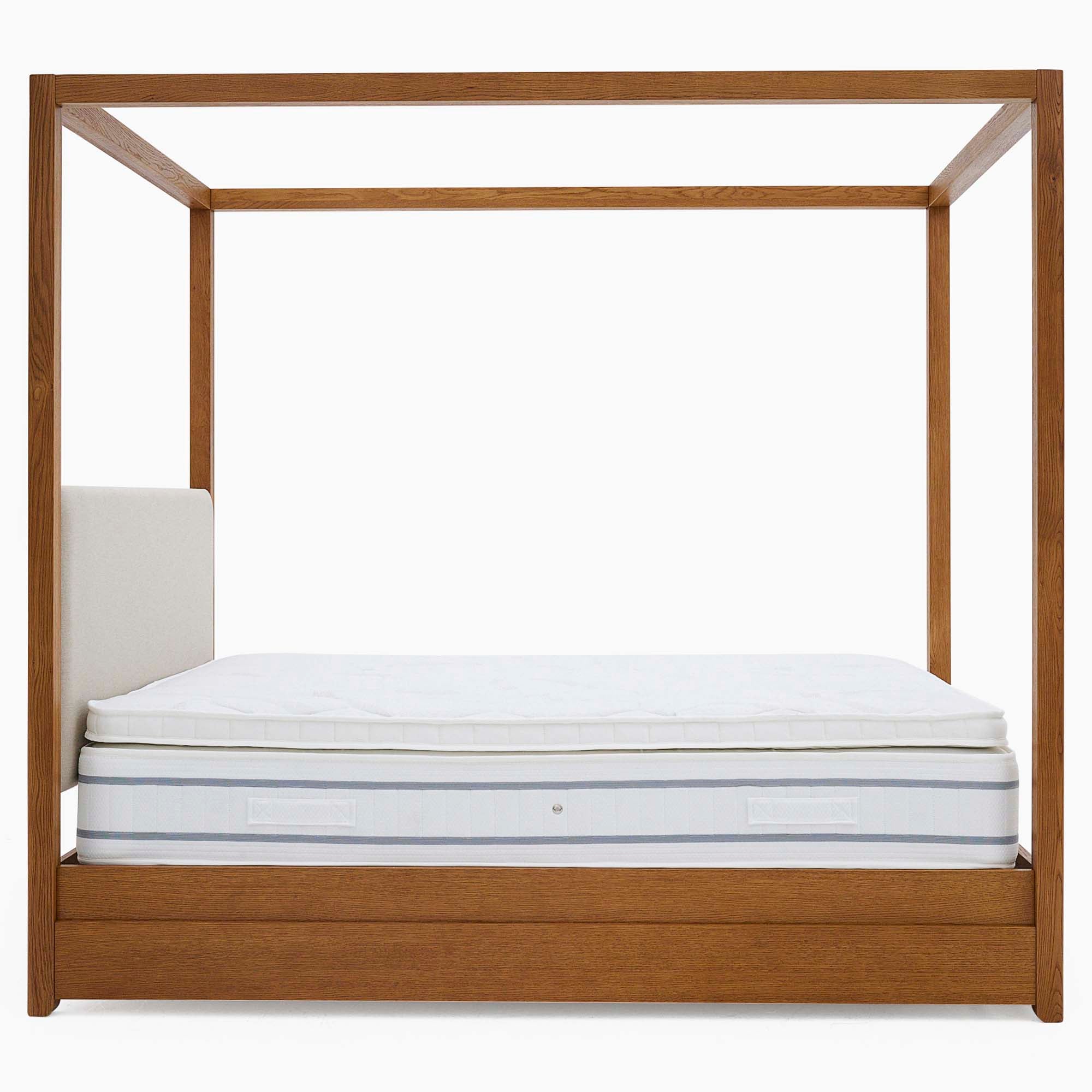 Serene Low Bedframe - 5' Low Food End Bed Oak / Oak Veneer - King Sterling Home 4