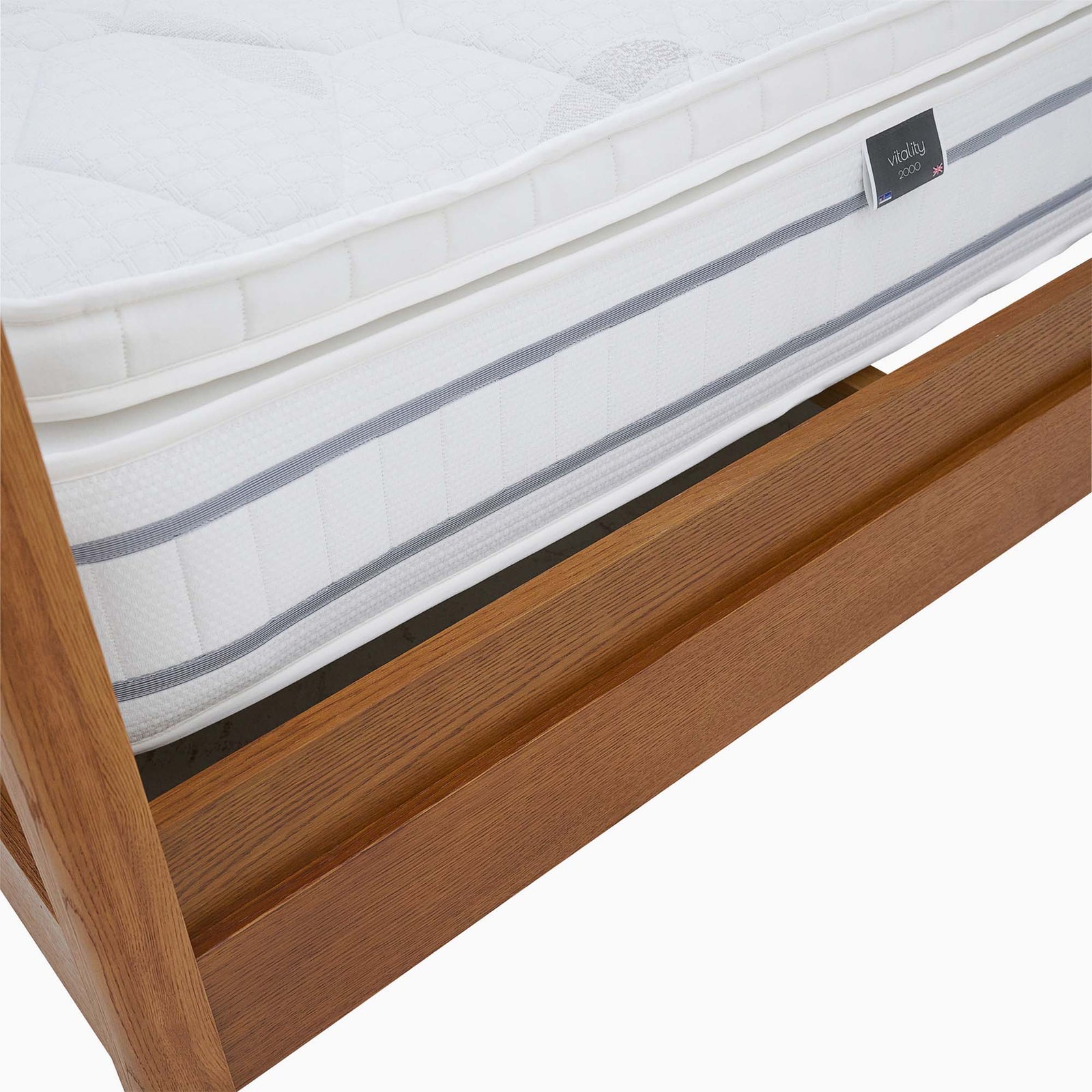Serene Bedframe - 5' Poster Bed Oak / Oak Veneer - King Bed Frames Sterling Home 6