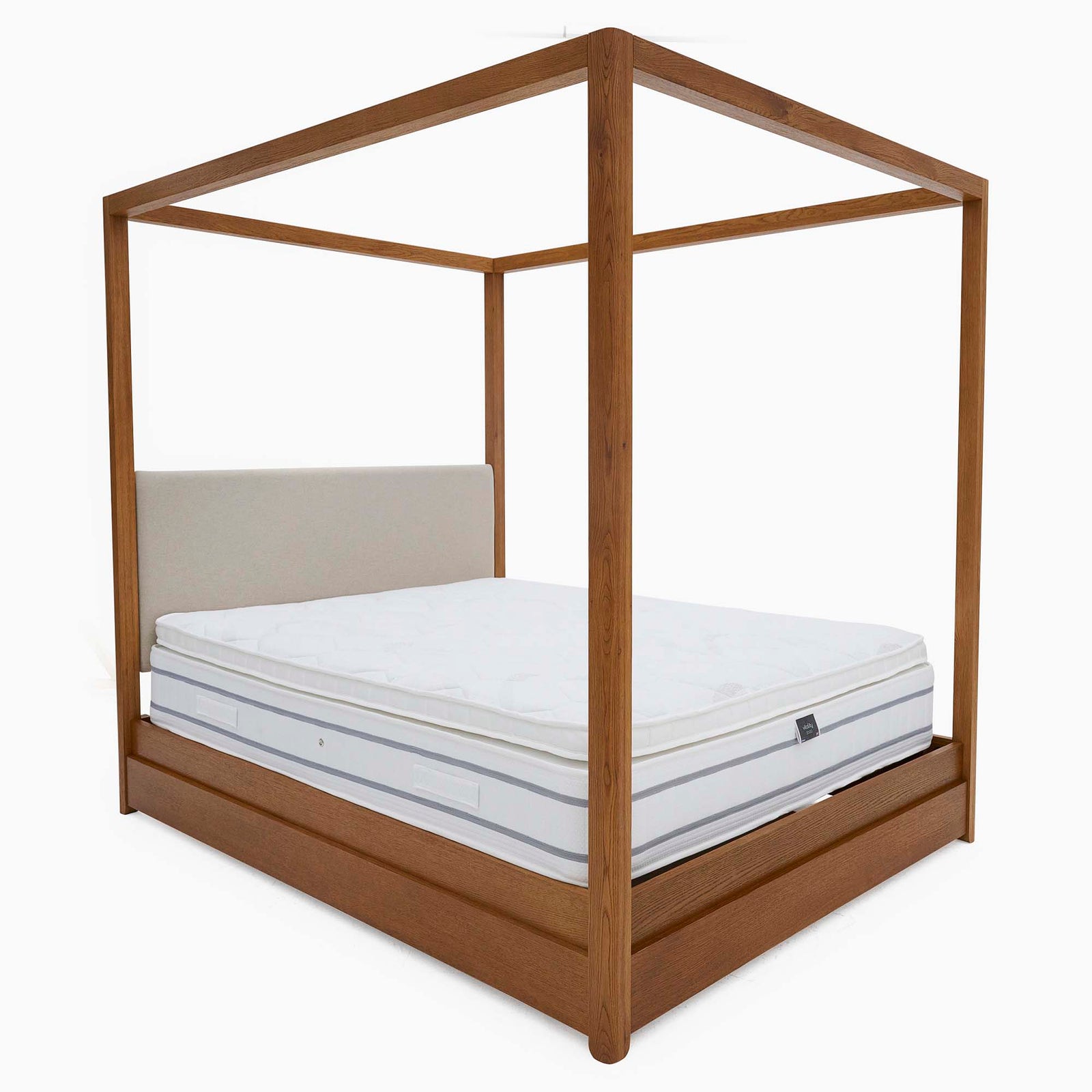 Serene Bedframe - 5' Poster Bed Oak / Oak Veneer - King Bed Frames Sterling Home 10