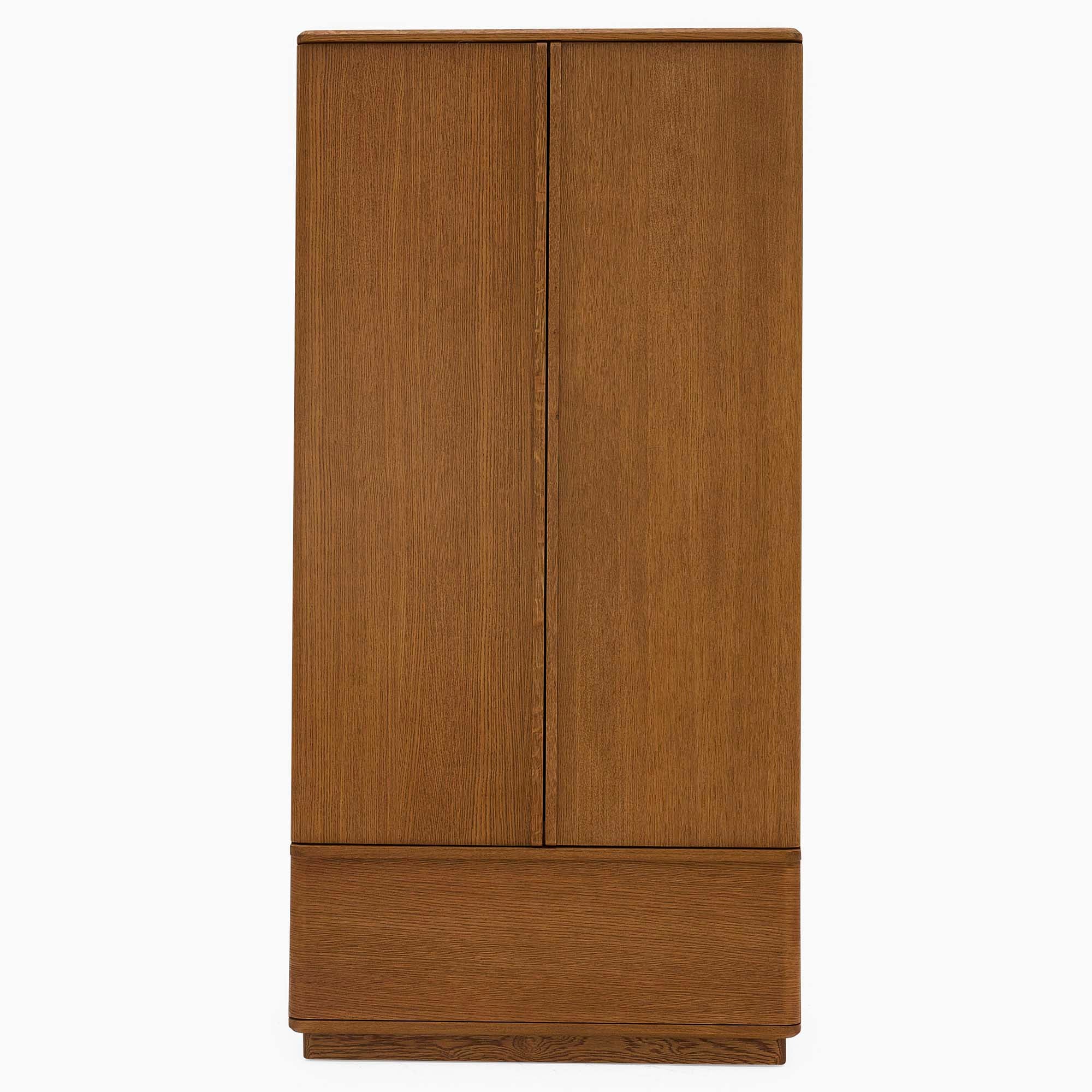 Serene Wardrobe - 1 Drawer Wardrobe Oak / Oak Veneer Storage Sterling Home 1