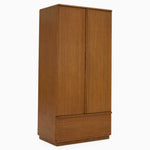 Serene Wardrobe - 1 Drawer Wardrobe Oak / Oak Veneer Storage Sterling Home 3
