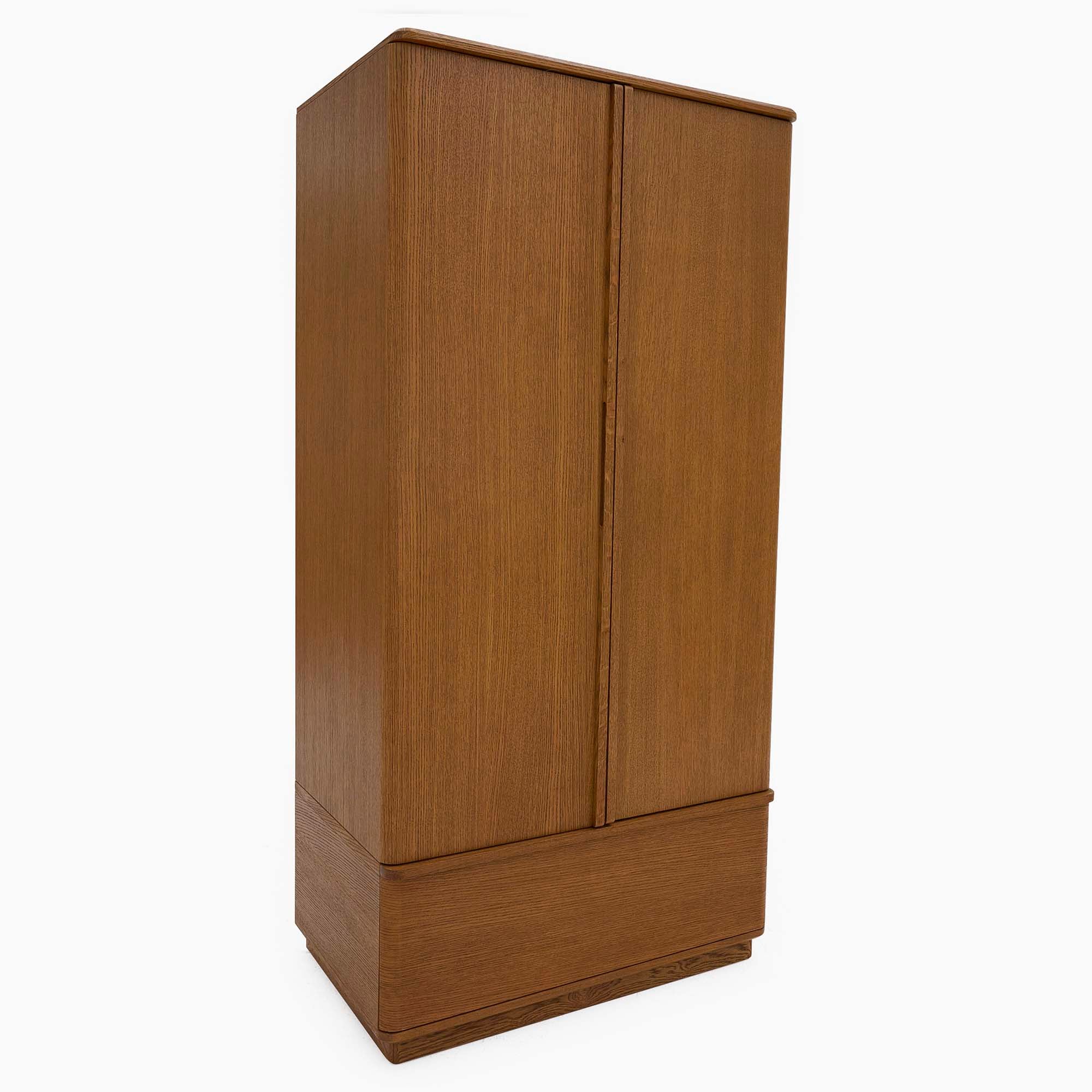 Serene Wardrobe - 1 Drawer Wardrobe Oak / Oak Veneer Storage Sterling Home 8