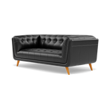 Siena 2 Seater Sofa - 2 Seater Sofa Cat 55 — Cat-55/72 New Club Dark Grey, gallery image 3