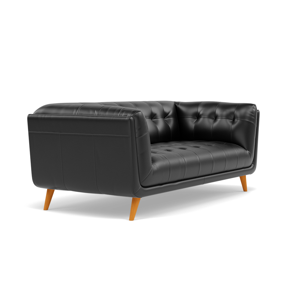 Siena 2 Seater Sofa - 2 Seater Sofa Cat 55 — Cat-55/72 New Club Dark Grey, gallery image 1