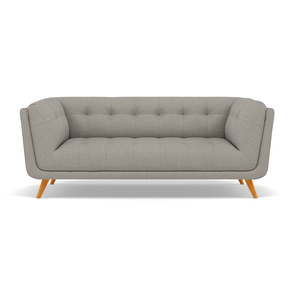 Siena 2 Seater Sofa - 2 Seater Sofa F8 2 Seater Sofas Sterling Home 3 Hopsack Dove 70001