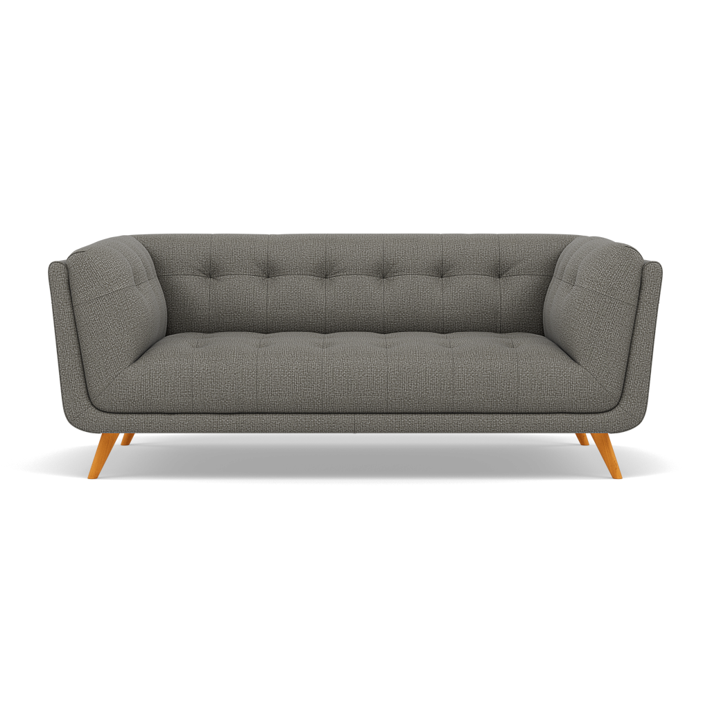 Siena 2 Seater Sofa - 2 Seater Sofa F8 2 Seater Sofas Sterling Home 5 Hopsack Platinum 70003