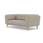 Siena 2 Seater Sofa - 2 Seater Sofa F8 — Hopsack Linen 70004, gallery image 3