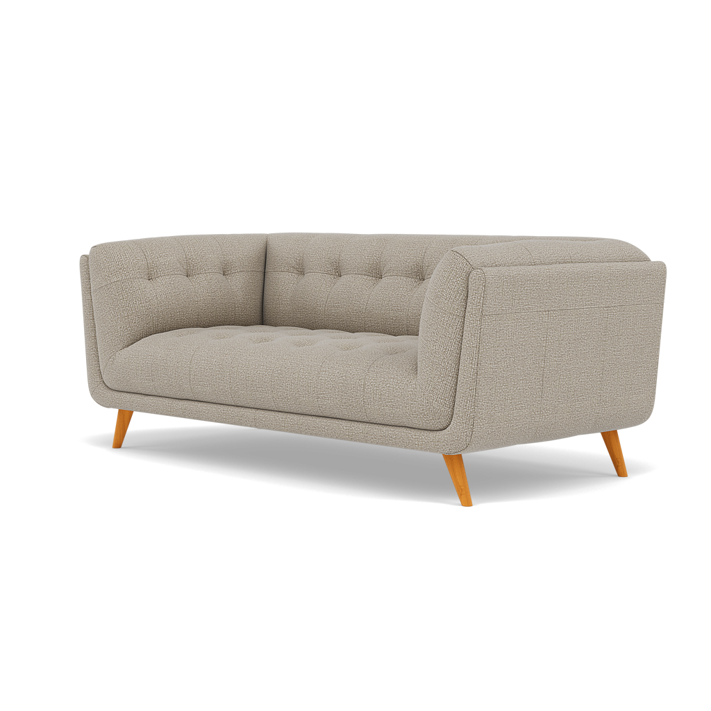 Siena 2 Seater Sofa - 2 Seater Sofa F8 — Hopsack Linen 70004, gallery image 3