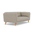 Siena 2 Seater Sofa - 2 Seater Sofa F8 — Hopsack Linen 70004, gallery image 1