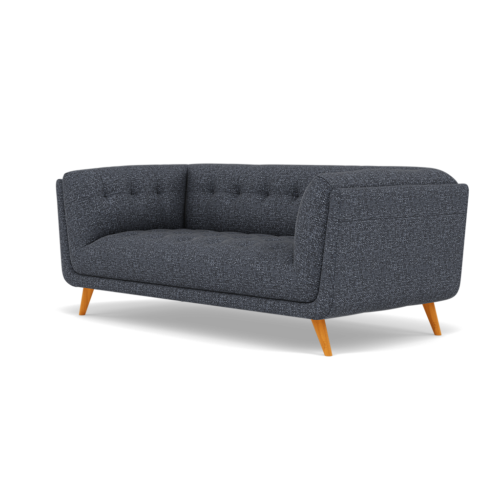 Siena 2 Seater Sofa - 2 Seater Sofa F8 — Hopsack Midnight 70005, gallery image 3
