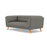 Siena 2 Seater Sofa - 2 Seater Sofa F8 — Hopsack Platinum 70003, gallery image 3