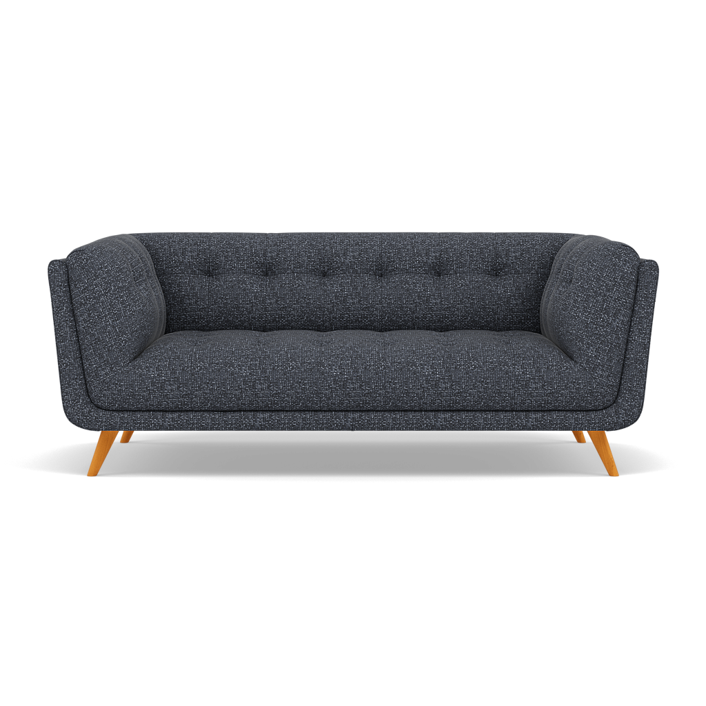 Siena 2 Seater Sofa - 2 Seater Sofa F8 2 Seater Sofas Sterling Home 7 Hopsack Midnight 70005