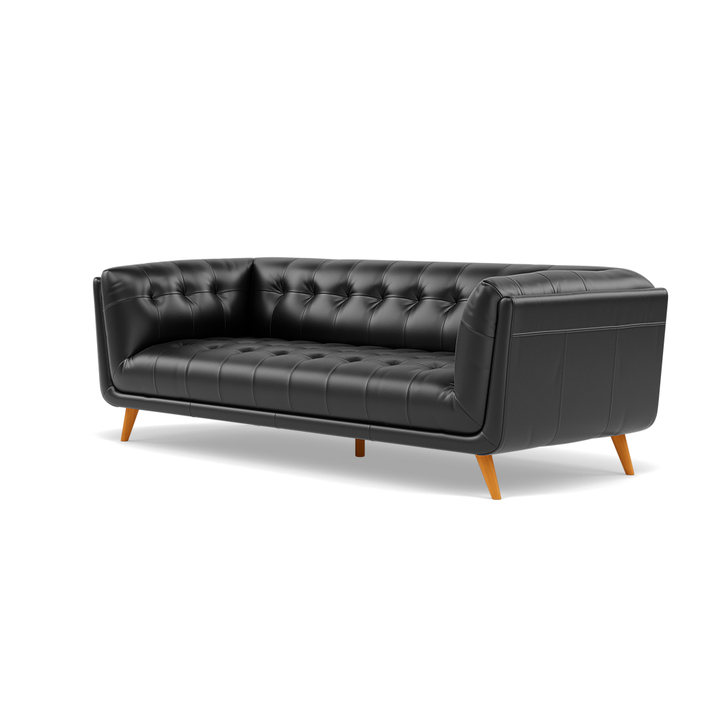 Siena 3 Seater Sofa - 2.5 Seater Sofa Cat 55 — Cat-55/72 New Club Dark Grey, gallery image 3