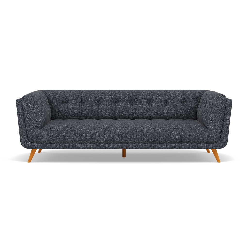 Siena 3 Seater Sofa - 2.5 Seater Sofa F8 3 Seater Sofas Sterling Home 7 Hopsack Midnight 70005