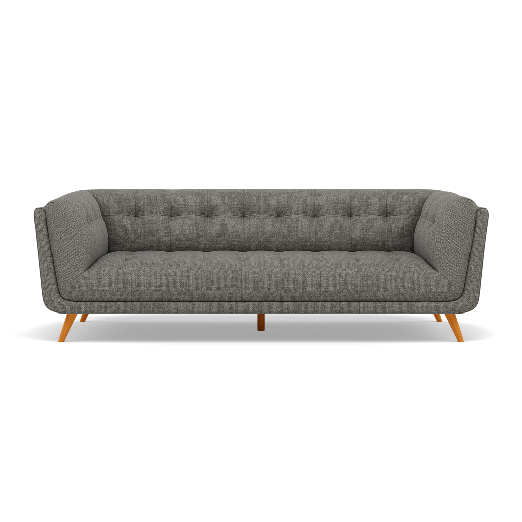 Siena 3 Seater Sofa - 2.5 Seater Sofa F8 3 Seater Sofas Sterling Home 1 Hopsack Platinum 70003