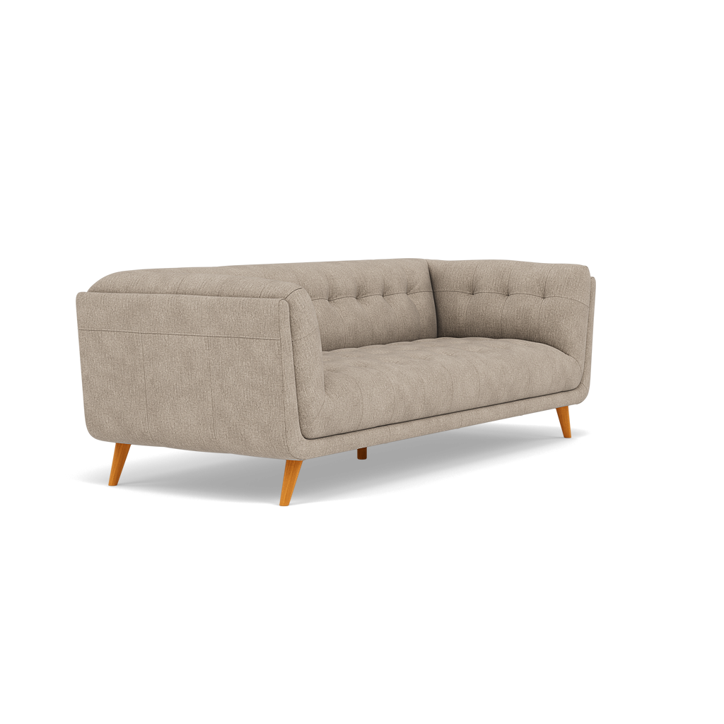 Siena 3 Seater Sofa - 2.5 Seater Sofa F8 — Darwin Mink 50366, gallery image 1