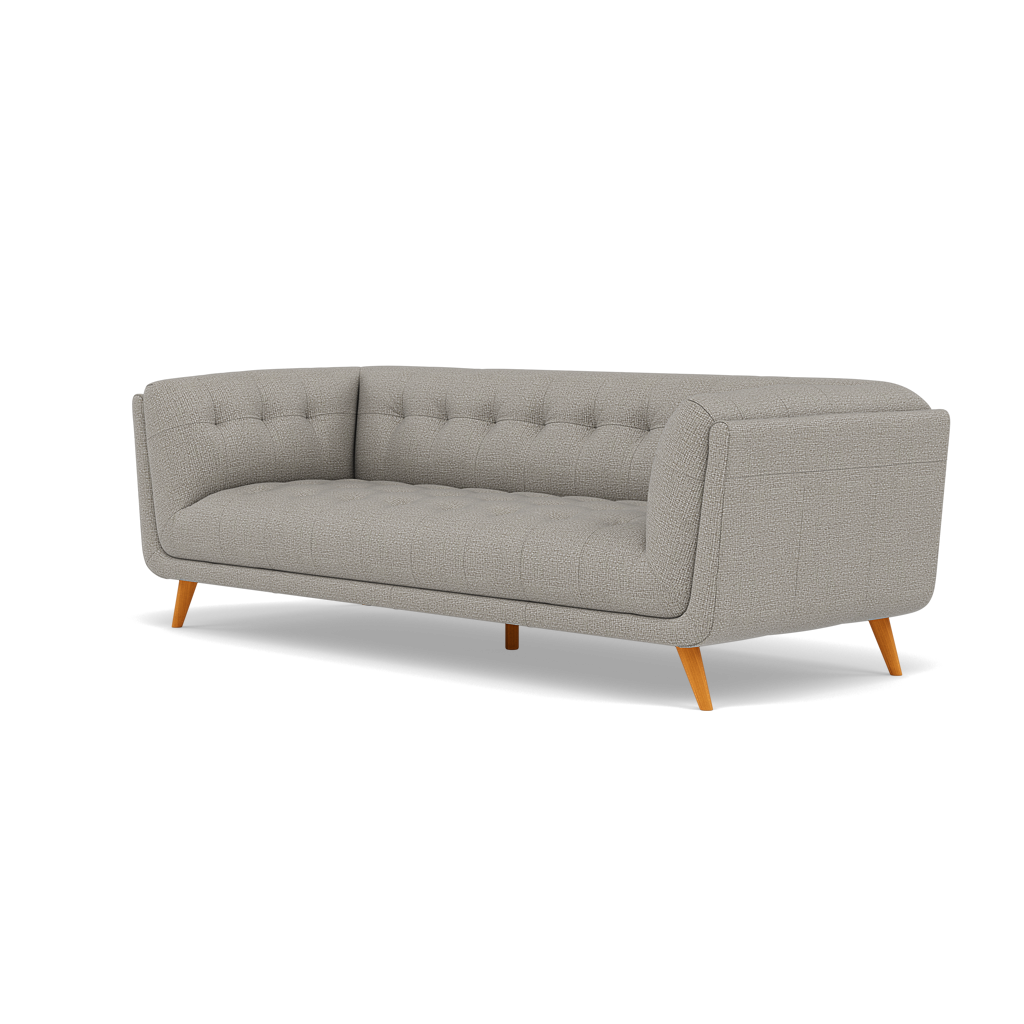 Siena 3 Seater Sofa - 2.5 Seater Sofa F8 — Hopsack Dove 70001, gallery image 3
