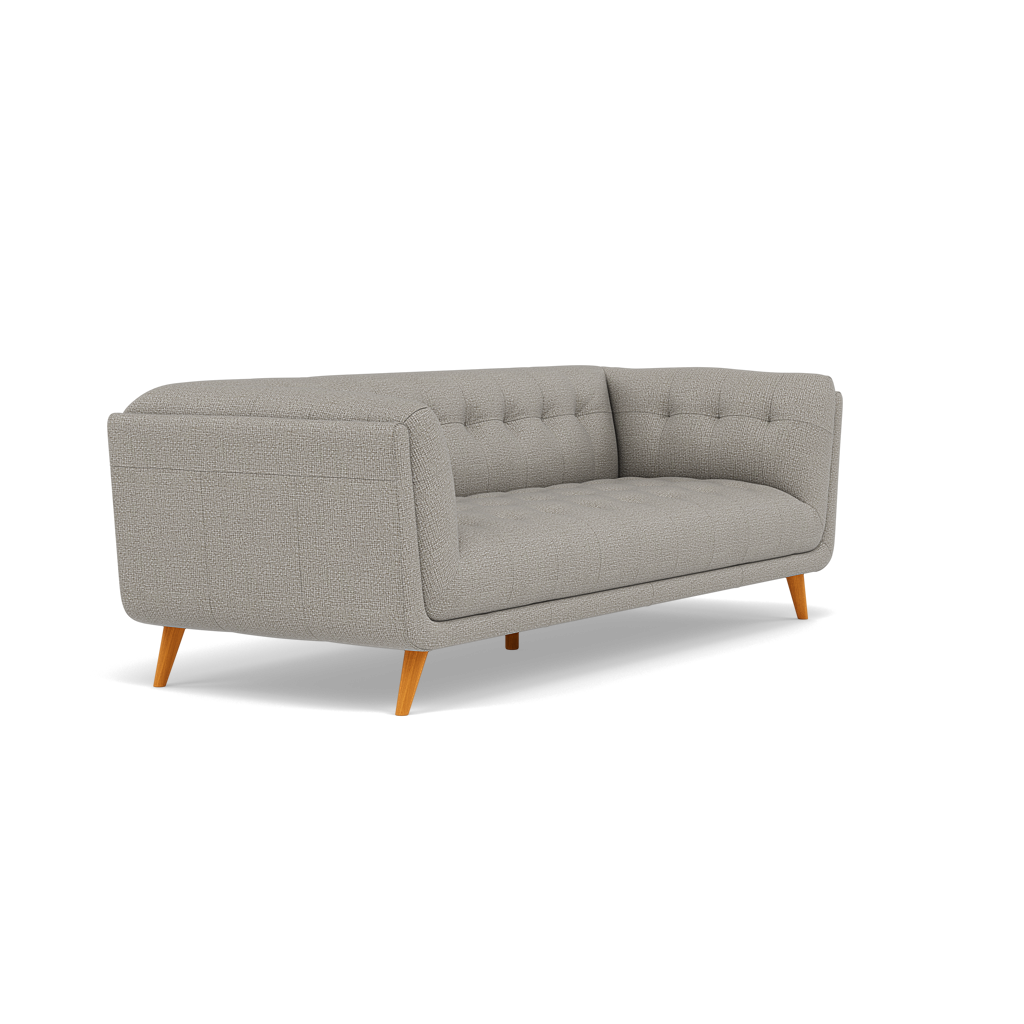 Siena 3 Seater Sofa - 2.5 Seater Sofa F8 — Hopsack Dove 70001, gallery image 1