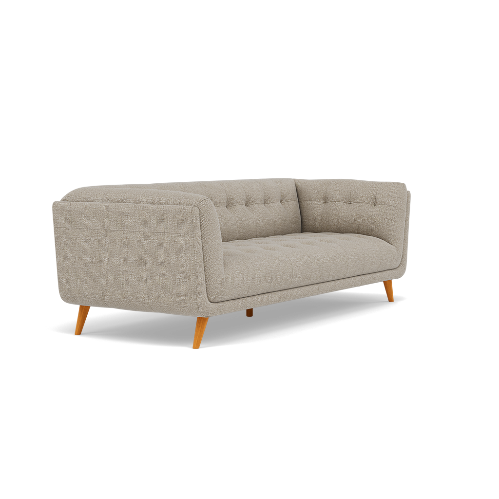 Siena 3 Seater Sofa - 2.5 Seater Sofa F8 — Hopsack Linen 70004, gallery image 1