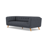 Siena 3 Seater Sofa - 2.5 Seater Sofa F8 — Hopsack Midnight 70005, gallery image 3