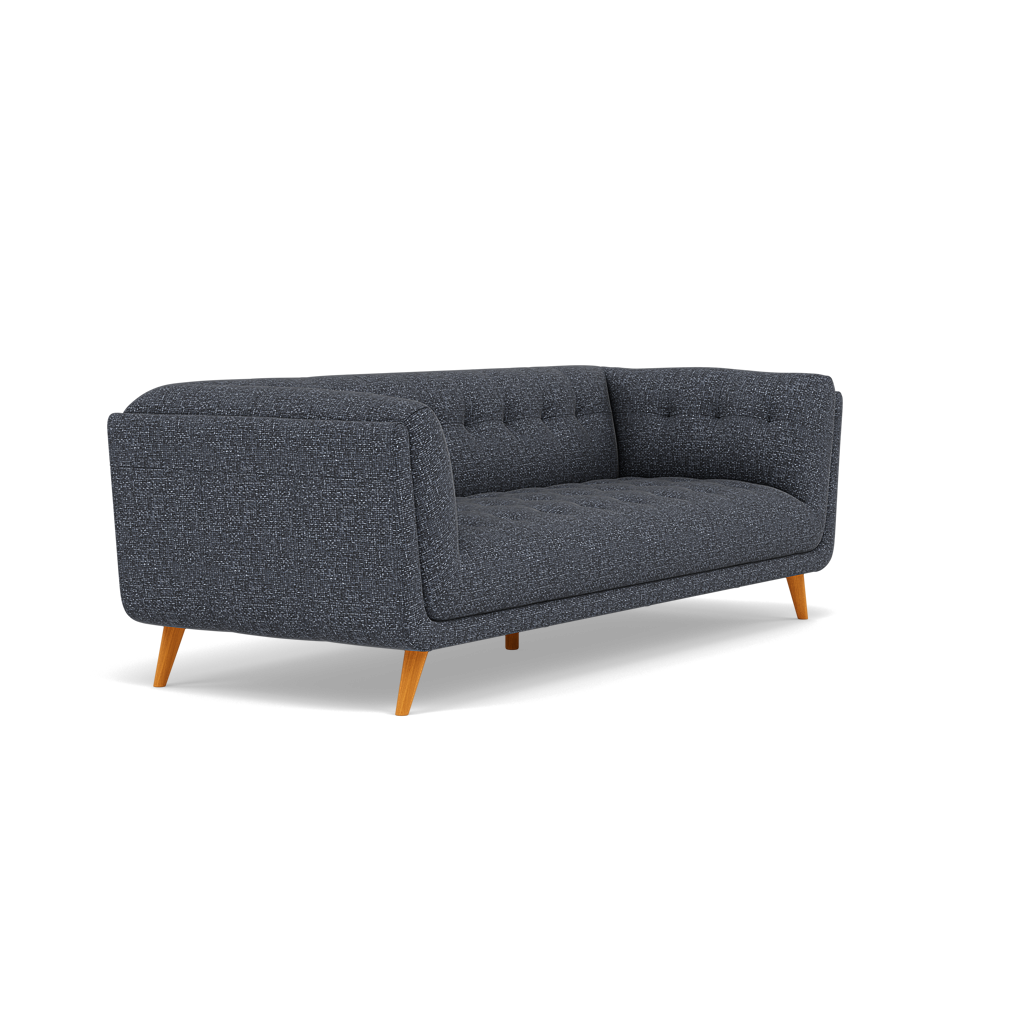Siena 3 Seater Sofa - 2.5 Seater Sofa F8 — Hopsack Midnight 70005, gallery image 1