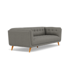 Siena 3 Seater Sofa - 2.5 Seater Sofa F8 — Hopsack Platinum 70003, gallery image 1