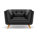 Siena Armchair - Armchair Cat 55 Sterling Home 1 Cat-55/72 New Club Dark Grey