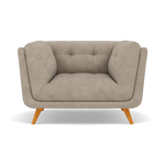 Siena Armchair - Armchair F8 + Cat 60 Sterling Home 7 Darwin Mink 50366+Cat 60/06