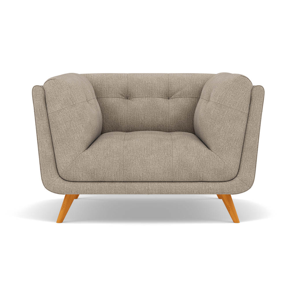 Siena Armchair - Armchair F8 + Cat 60 Sterling Home 6 Darwin Mink 50366+Cat 60/06
