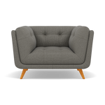 Siena Armchair - Armchair F8 + Cat 60 Sterling Home 6 Hopsack Platinum 70003+Cat 60/21