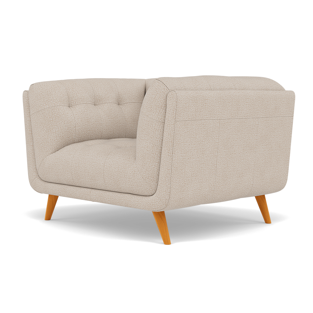 Siena Armchair - Armchair F8 — Hopsack Natural 70002, gallery image 3