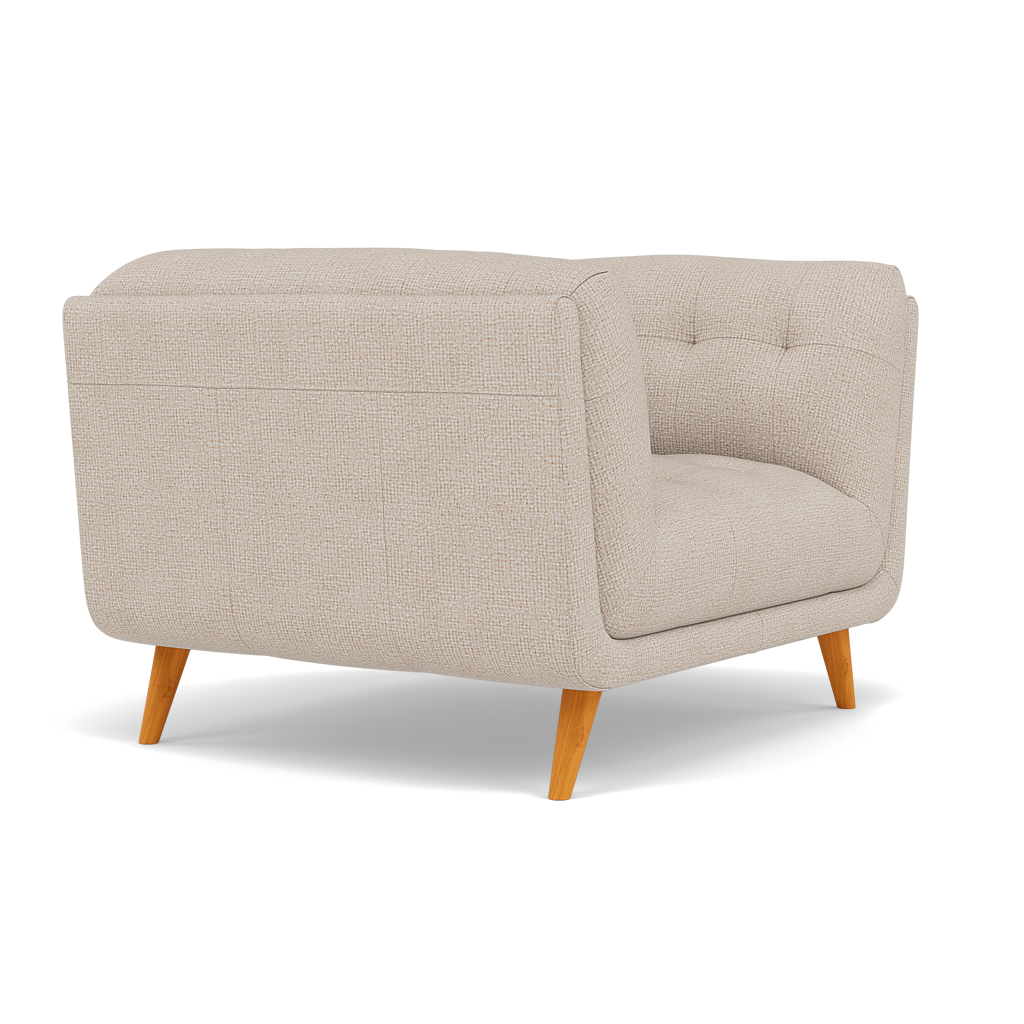 Siena Armchair - Armchair F8 — Hopsack Natural 70002, gallery image 1