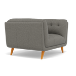 Siena Armchair - Armchair F8 — Hopsack Platinum 70003, gallery image 1