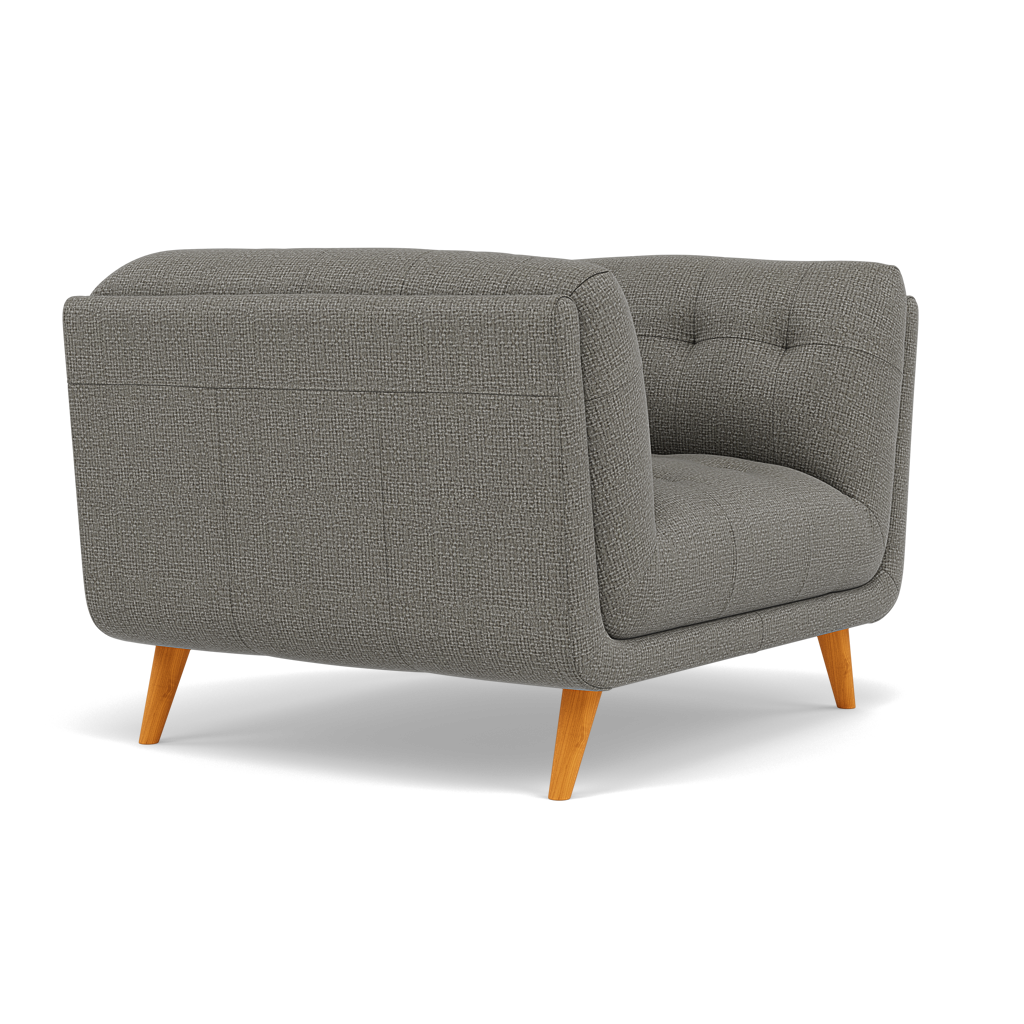 Siena Armchair - Armchair F8 — Hopsack Platinum 70003, gallery image 1