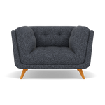 Siena Armchair - Armchair F8 Sterling Home 7 Hopsack Midnight 70005