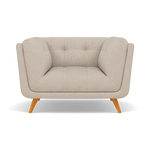 Siena Armchair - Armchair F8 Sterling Home 4 Hopsack Natural 70002