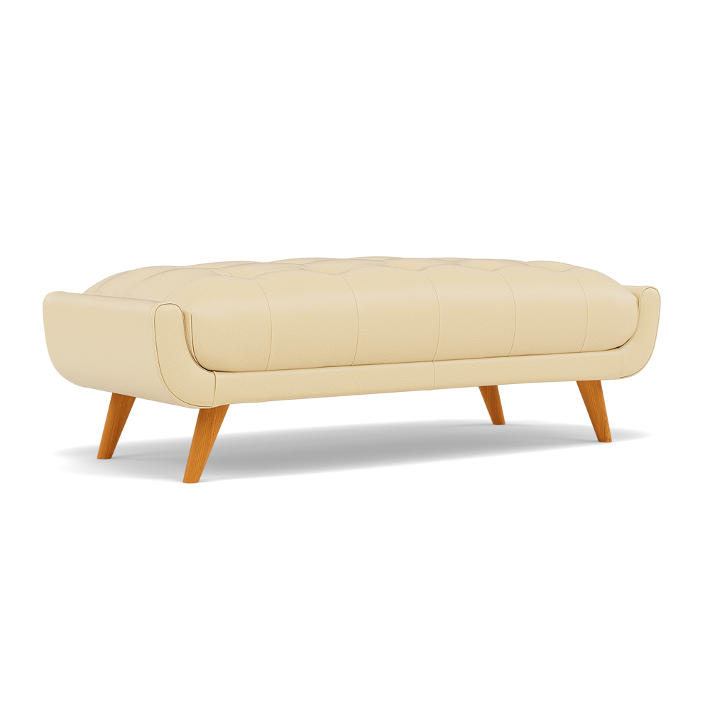 Siena Footstool - Large Footstool Cat 60 — Cat-60/04 Montana Vanilla Cream, gallery image 1