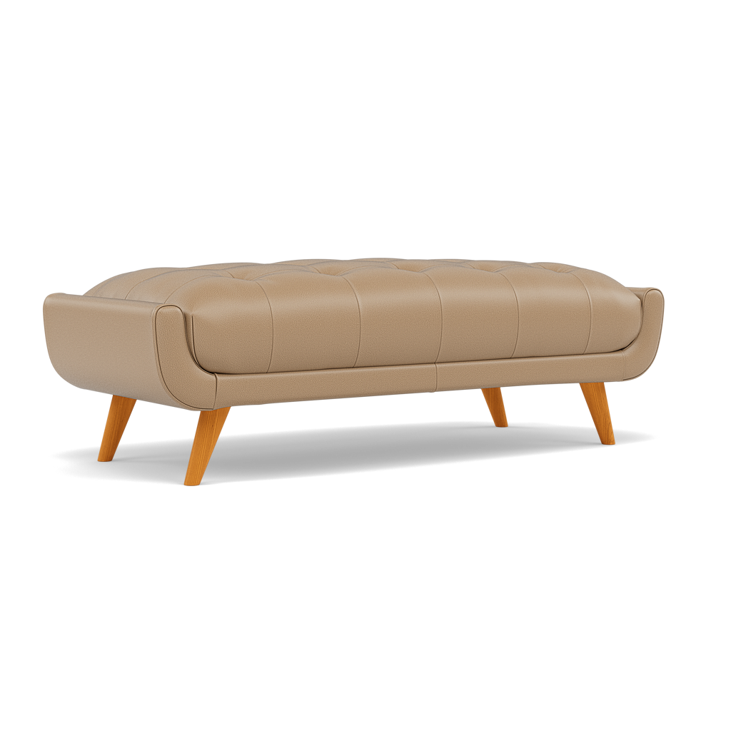 Siena Footstool - Large Footstool Cat 60 — Cat-60/06 Montana Barley, gallery image 1