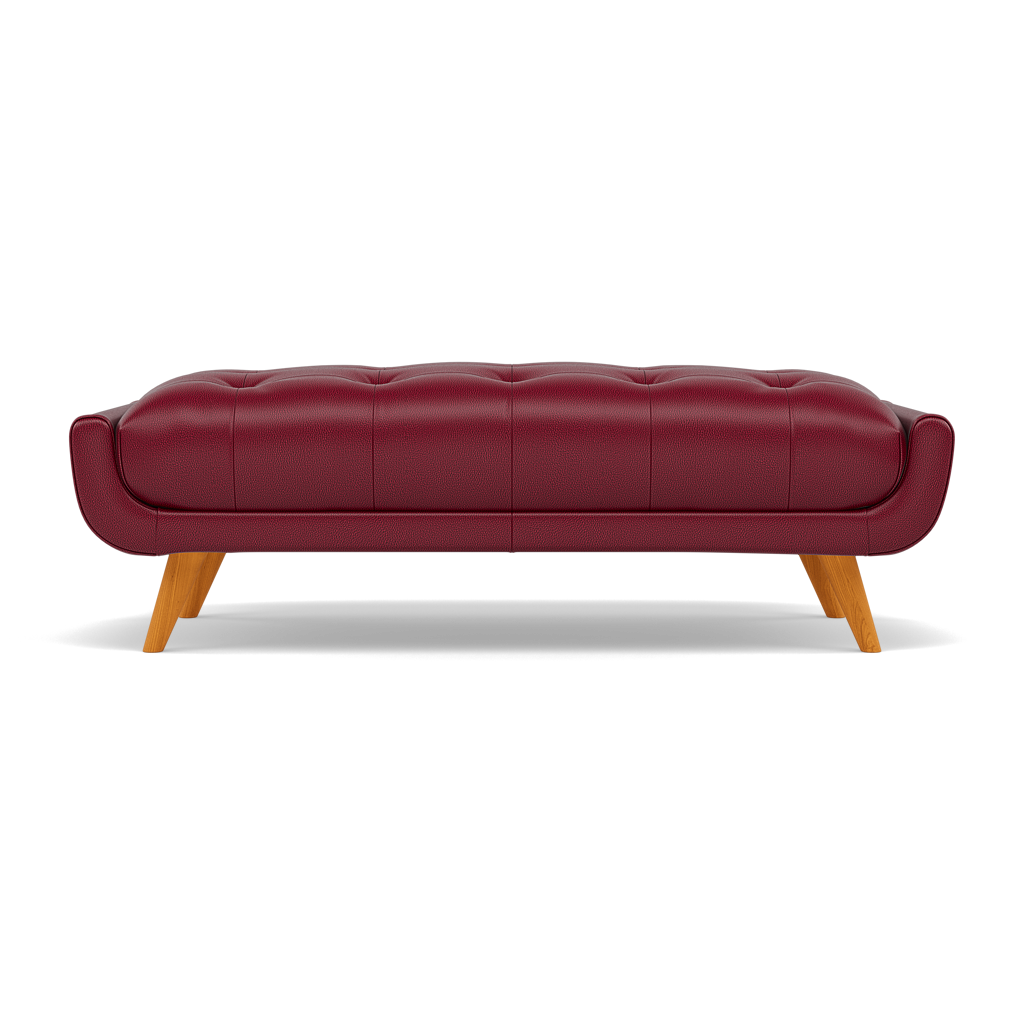 Siena Footstool - Large Footstool Cat 60 Sterling Home 12 Cat-60/13 Montana Cranberry