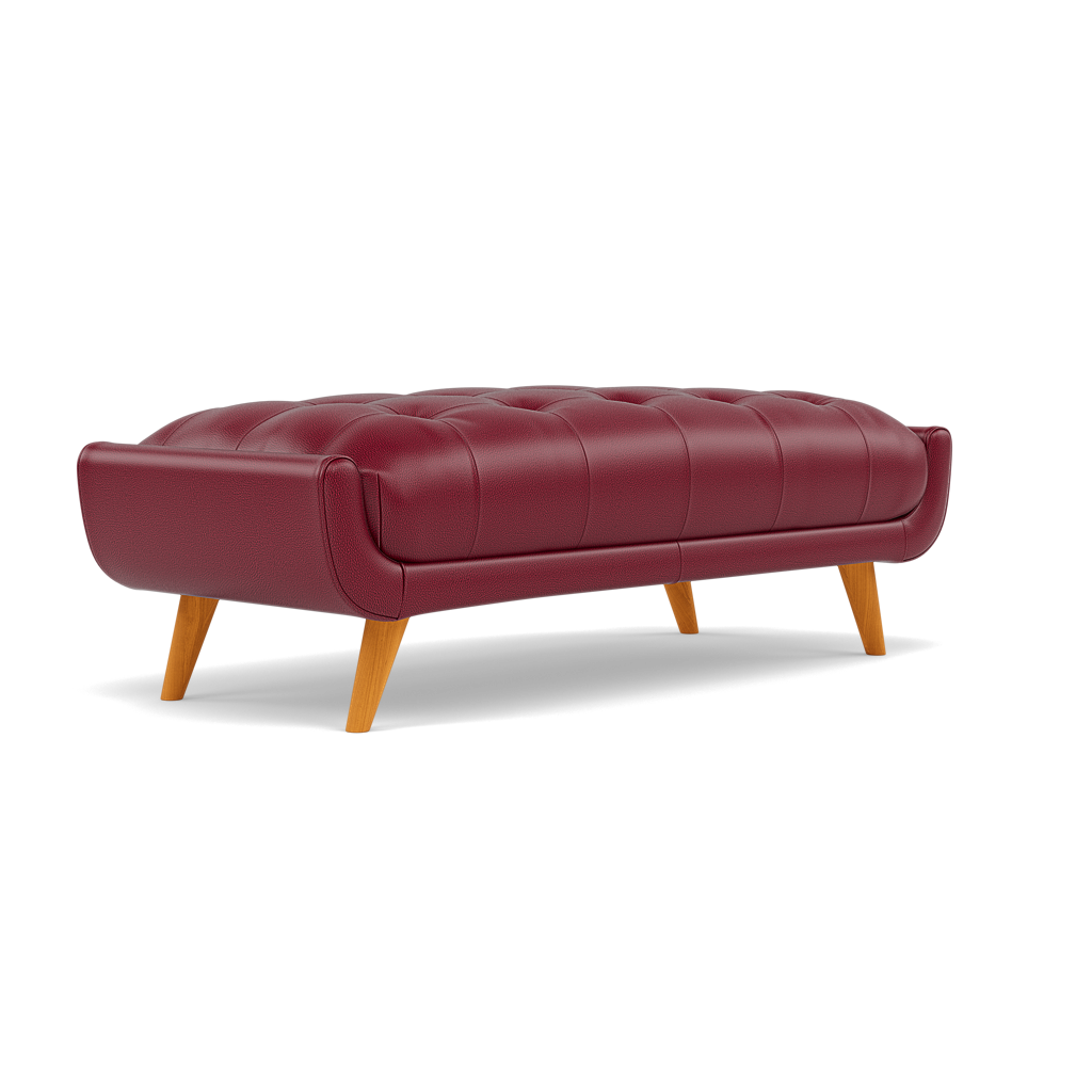 Siena Footstool - Large Footstool Cat 60 — Cat-60/13 Montana Cranberry, gallery image 3
