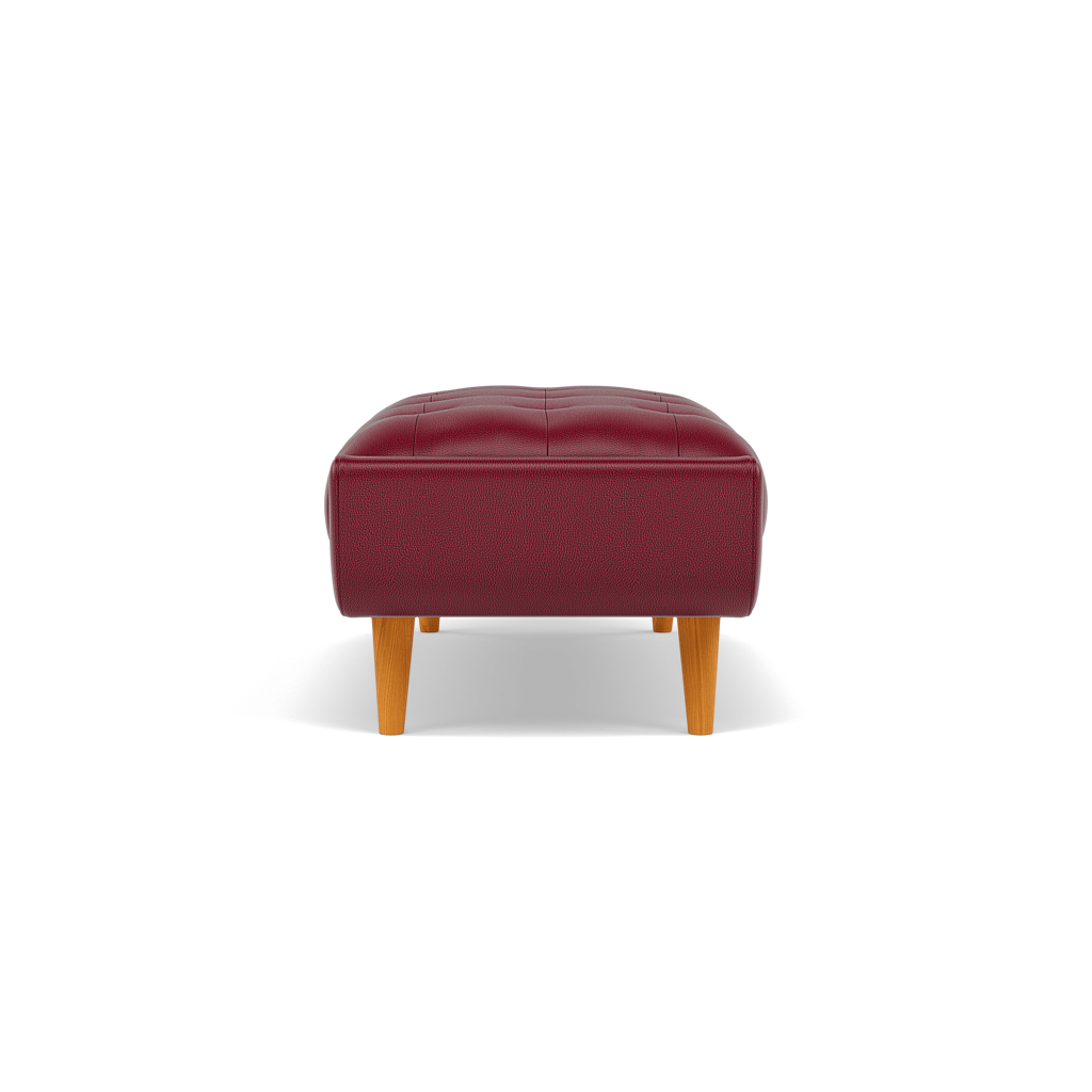 Siena Footstool - Large Footstool Cat 60 — Cat-60/13 Montana Cranberry, gallery image 2