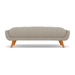 Siena Footstool - Large Footstool F8 + Cat 60 Sterling Home 3 Hopsack Linen 70004+Cat 60/08
