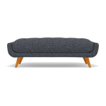 Siena Footstool - Large Footstool F8 + Cat 60 Sterling Home 6 Hopsack Midnight 70005+Cat 60/24