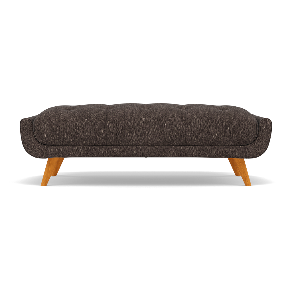 Siena Footstool - Large Footstool F8 + Cat 60 Sterling Home 9 Darwin Espresso 50368+Cat 60/09